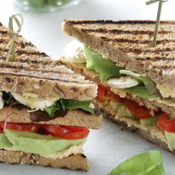 Vegetarian club sandwich