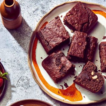 Brownies με πλαντέινς και ινδοκάρυδο