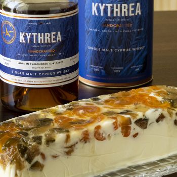 Semifreddo με γλυκά του κουταλιού και Kythrea Single Malt Whisky