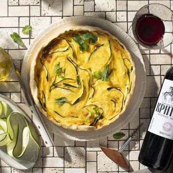 Quiche με κολοκυθάκια και κίτρινα τυριά