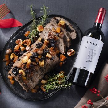 Χριστουγεννιάτικο ρολό με κιμά