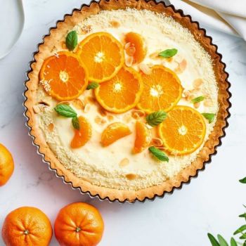 Τάρτα μανταρίνι με κρυμμένη σοκολάτα