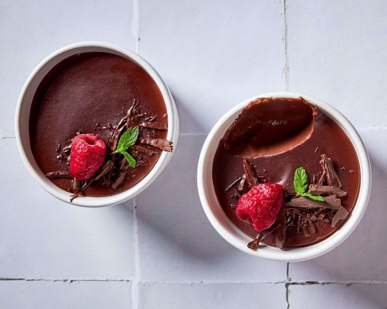 Κρέμα μαύρης σοκολάτας χωρίς αυγά