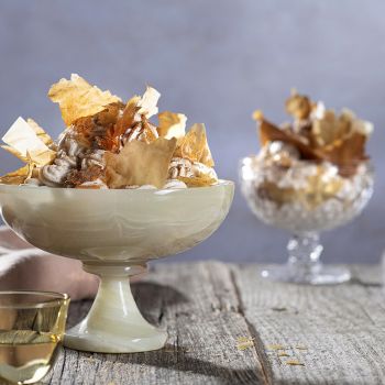 Αναρόκρεμα με φύλλο μπακλαβά