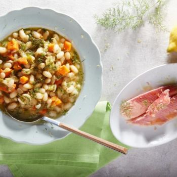 Φασολάδα λεμονάτη με μπόλικο άνηθο